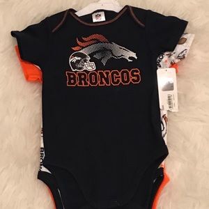 NWT 16-12M BRONCO onesies